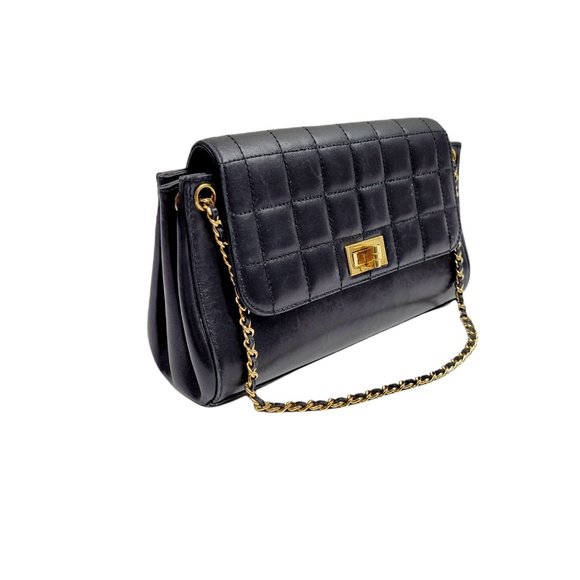 Chanel Black Accordion Mademoiselle Flap Bag - Picture 3 of 12